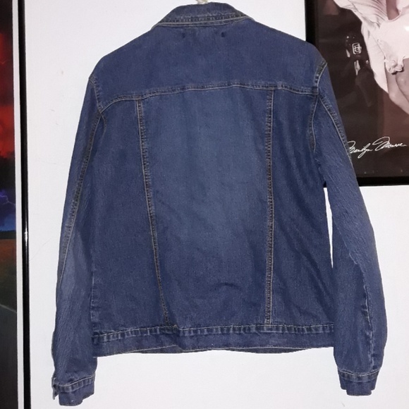 Decal Jewelled Jean Jacket - Picture 4 of 6